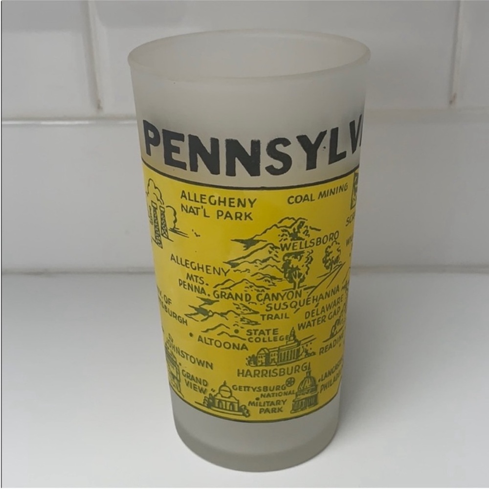 Hazel Atlas Vintage Pennsylvania State Souvenir Glass